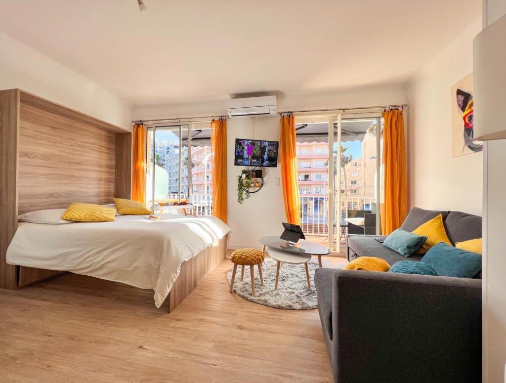 Appartement Vue Mer Parking Prive Place Med Canet-en-Roussillon Kültér fotó