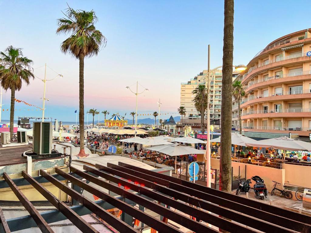 Appartement Vue Mer Parking Prive Place Med Canet-en-Roussillon Kültér fotó