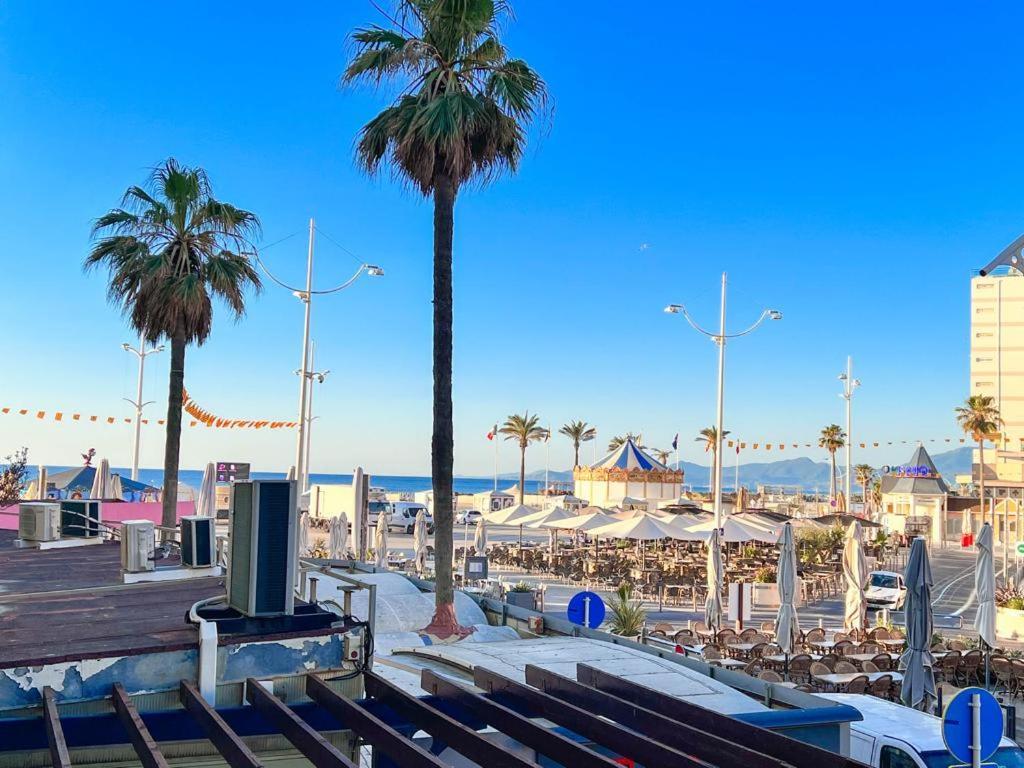Appartement Vue Mer Parking Prive Place Med Canet-en-Roussillon Kültér fotó