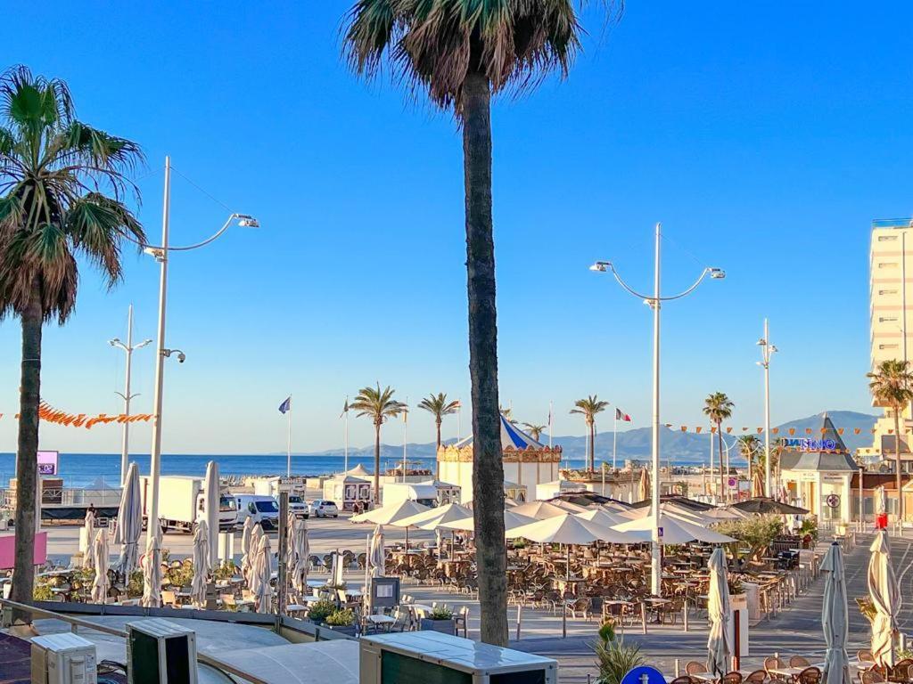 Appartement Vue Mer Parking Prive Place Med Canet-en-Roussillon Kültér fotó